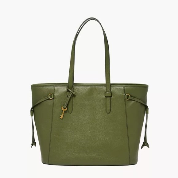 Fossil Charli Leather Tote - Green - Picture 1 of 5